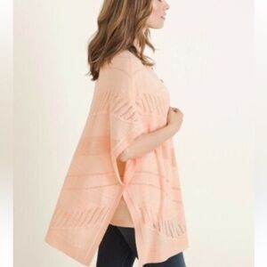 Chico peach Sheer Cardigan - Size L/XL NWT